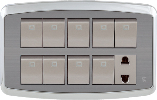 9 SWITCH + 1 SOCKET